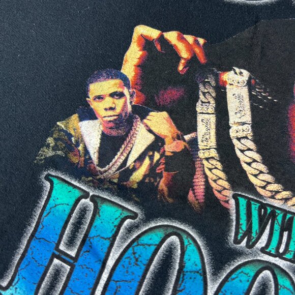 A Boogie With The Hoodie Rap Shirt Adult Extra Large Black Faded Short Sleeve - Picture 3 of 13